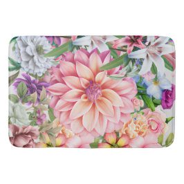 Boho blandade blommigt Lily wildblommor mönster so Badrumsmatta