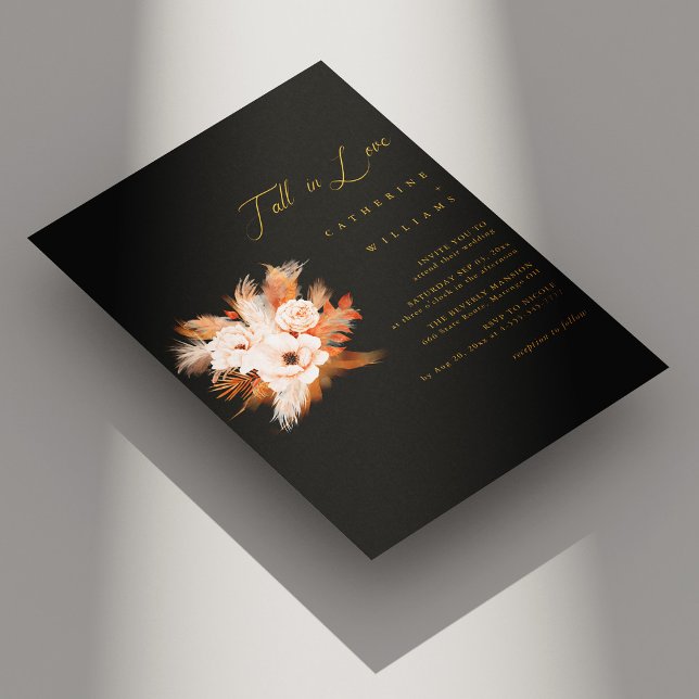 Boho Bliss: fall i Kärlek Bröllop Inbjudningar (Boho Bliss Fall in Love Wedding Invitation)