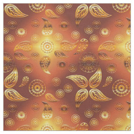 Boho blom- lutningorange tyg