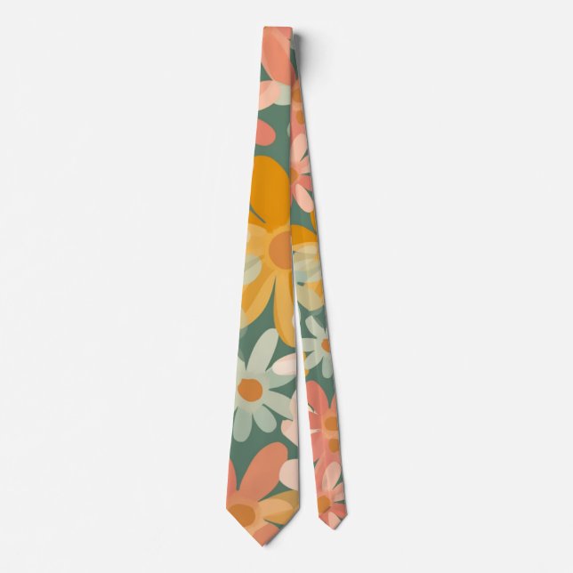 Boho blomma Blommig Anpassad – Elegant mode Slips (Framsida)