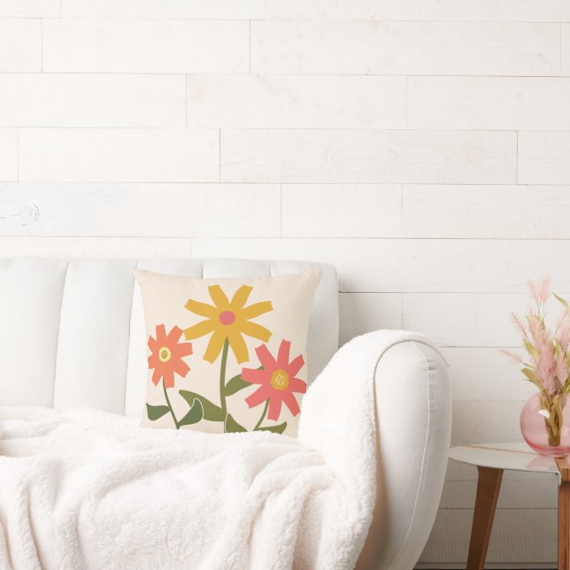 Boho-blomma Kudde (Soffa)