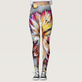 Boho blomma yogabyrxor leggings