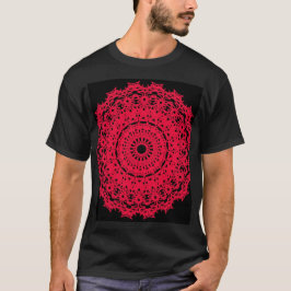 Boho blommande mandala t shirt