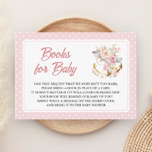 Boho Blommig Ankar Nav Marin Flickbok Begäran Tilläggskort