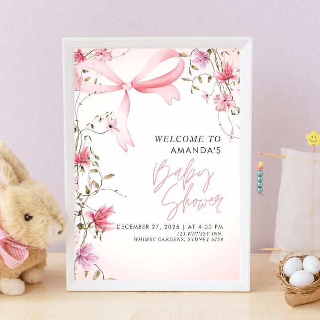 Boho Blommig Baby i Blom Babykalas Poster (Skapare uppladdad)