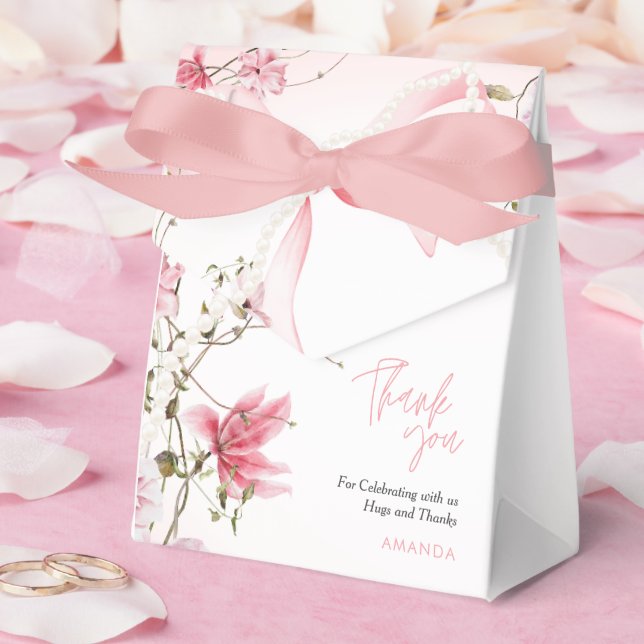 Boho Blommig Baby i Blom Babykalas Presentaskar (Bröllop)