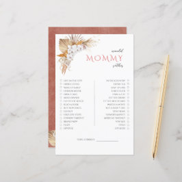 Boho Blommig Baby Shower Lek Ställd Mommy Snälla