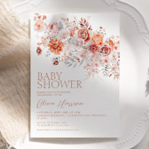 Boho Blommig Barnkalas Inbjudan