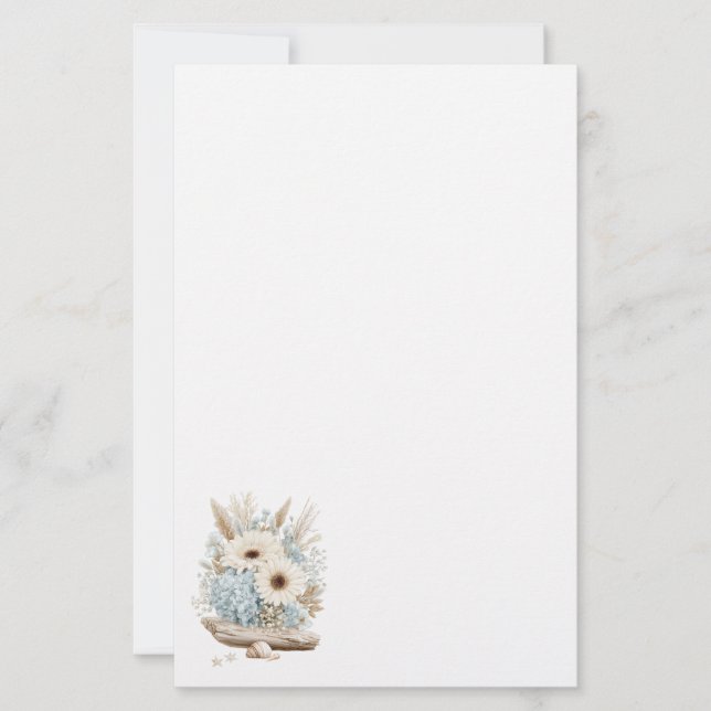 Boho blommig brevpapper (Framsida)