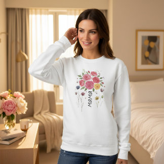 Boho Blommig Bulgarisk Mamma Morsdagspresent T Shirt