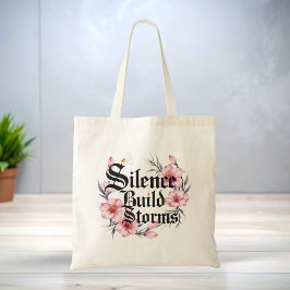 Boho Blommig Citat Elegant Stilfull Toteväska Tygkasse