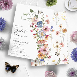 Boho Blommig Elegant Bröllopsdusch Inbjudningar