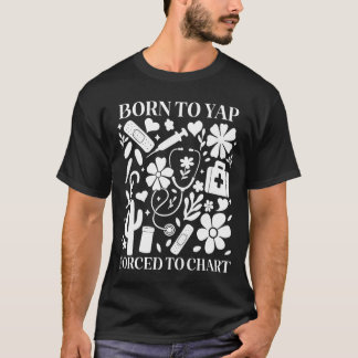 Boho Blommig Född Att Göra Tvungen Att Kartlägga R T Shirt