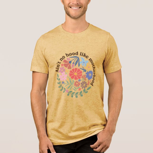 Boho blommig mamma moderskap. t shirt (Framsida)