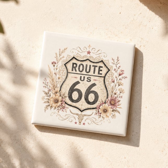 Boho Blommig Moder Väg Souvenir Magnet (Skapare uppladdad)