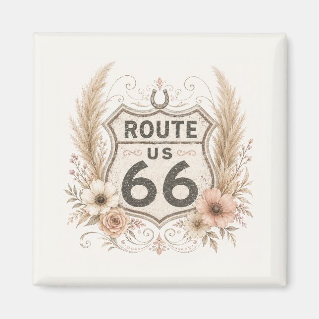 Boho Blommig Moder Väg Souvenir Magnet (Framsidan)
