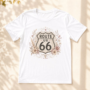 Boho Blommig Mother Road Kläder T Shirt