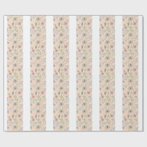 Boho Blommig Presentpapper Mönster-Söt Estetik