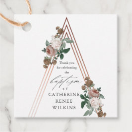 Boho Blommig Religiös Dop & Dopceremoni  Gåvor Etiketter