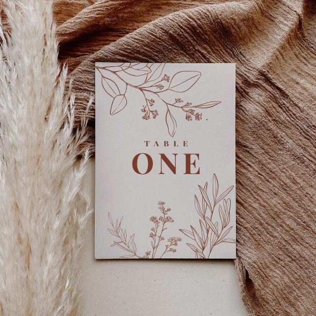 Boho blommiga bordskort (Skapare uppladdad)