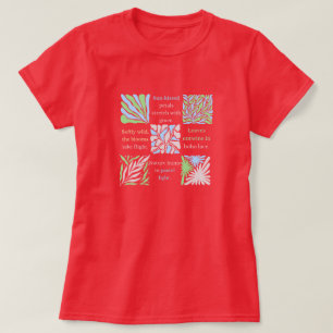 Boho Blommigt Art i Pastel Tones T Shirt