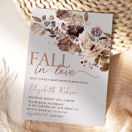 Boho Blommigt Autumn Fall Inbjudningskort för möhi