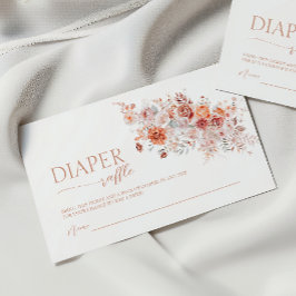 Boho Blommigt Baby Brunch Diaper Raffle Tilläggskort