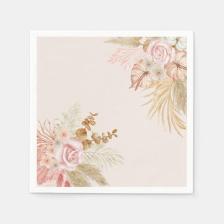 Boho Blommigt Baby i Bloom Napkin Pappersservett