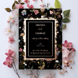 Boho Blommigt Black Butterfly Garden Wedding