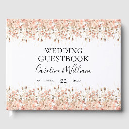 Boho Blommigt Bröllop Gästböcker