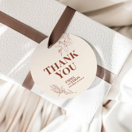 Boho Blommigt Bröllop Gift Märkres Gåvor Etiketter