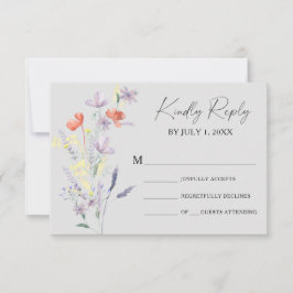 Boho Blommigt Bröllop OSA Card Kort