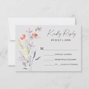 Boho Blommigt Bröllop OSA Card Kort