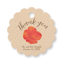 Boho Blommigt Bröllop Tack