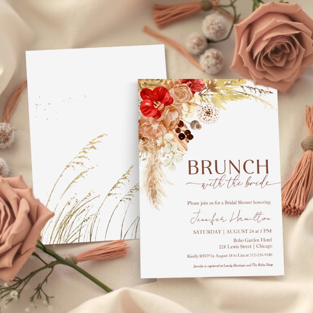 Boho Blommigt Brunch med Bride | MÖHIPPA Inbjudningar (Skapare uppladdad)