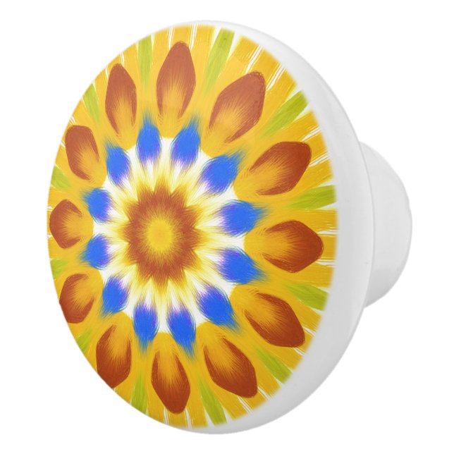 Boho Blommigt Burst Knopp (Höger)