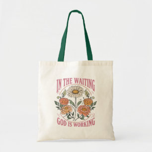 Boho Blommigt Christian Quote Tygkasse