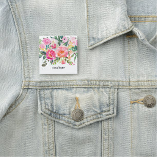 boho blommigt Classic Namn bricka Namnbricka