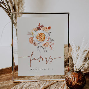 Boho Blommigt Coffee Möhippa Favorittecken Poster