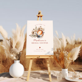 Boho Blommigt Coffee Möhippa Heart Välkommen