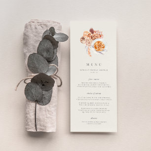 Boho Blommigt Coffee Theme Möhippa Brunch Meny