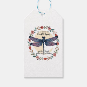 Boho Blommigt Dragonfly är fullproppad. Presentetikett