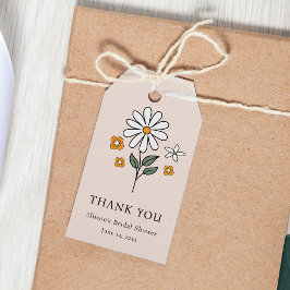 Boho Blommigt Earth Tones Botanical Möhippa Presentetikett