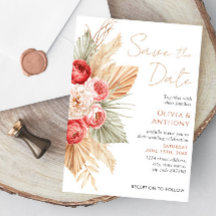 Boho Blommigt Elegant Fall Summer Bröllop