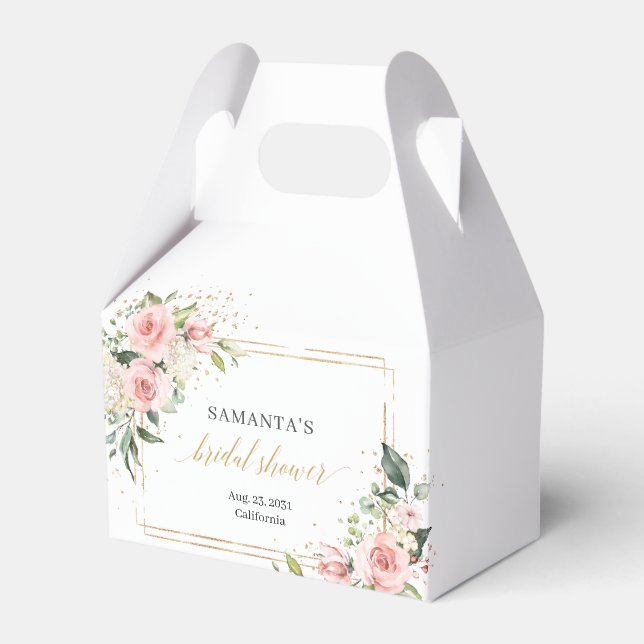 Boho  blommigt eucalyptus guld Möhippa Presentaskar (Framsidan Sidan)