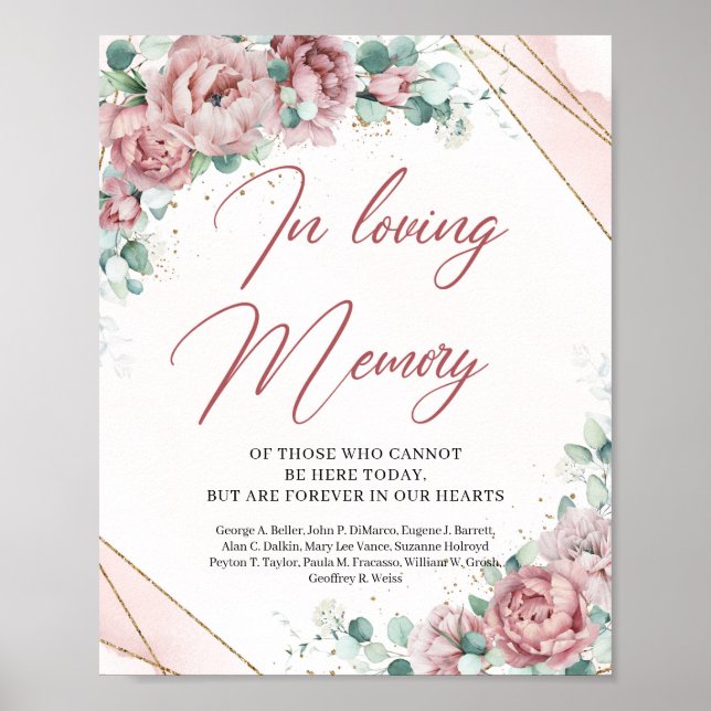 Boho  blommigt eucalyptus I kärleksskylt Poster (Framsidan)