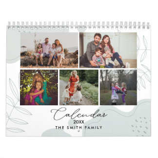 Boho Blommigt Family Memories Photo Keepsak Kalender