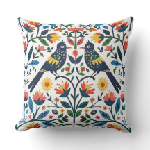 Boho Blommigt Fauna Mönster Reversible