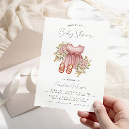 Boho Blommigt Flicka Shower-inbjudan Inbjudningar