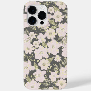 Boho Blommigt Grått Butter Gult Rosa Design